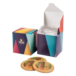 Ciastka reklamowe Logo Cookie Box 6 sztuk / Wielokolorwy S0355