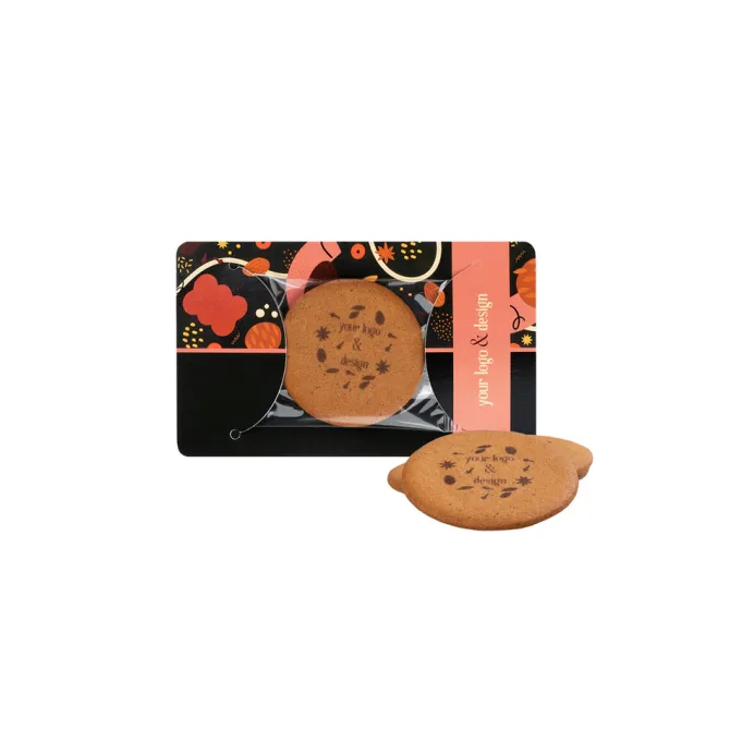 Ciastko reklamowe logo cookie karnet / Wielokolorwy S0523