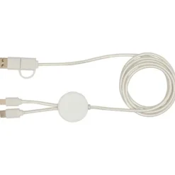 Citala kabel do synchronizacji danych i szybkiego ładowania 5 w 1 27 W o długości 150 cm z tworzyw sztucznych pochodzących z recyklingu / Biały 12442801