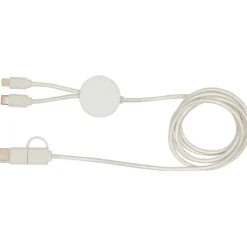 Citala kabel do synchronizacji danych i szybkiego ładowania 5 w 1 27 W o długości 150 cm z tworzyw sztucznych pochodzących z recyklingu / Biały 12442801