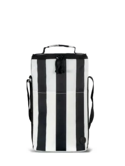 CITY TORBA TERMICZNA STRIPE WYSOKA rPET, CZARNO-BIAŁY / Czarno-Biały 5018594-