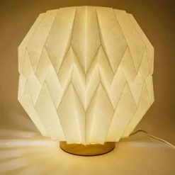 Coollux składana papierowa lampa LED Luna 25cm inspirowana origami / Naturalny LT40727-N0094