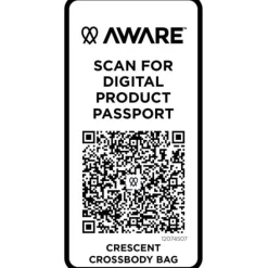 Crescent torba typu crossbody Aware™ z recyklingu o gramaturze 500 g/m² / Oatmeal 12074507