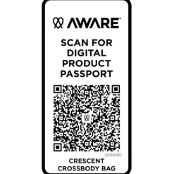 Crescent torba typu crossbody Aware™ z recyklingu o gramaturze 500 g/m² / Czarny 12074590