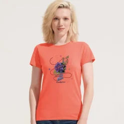 CRUSADER Damski T-SHIRT / Pop Orange S03581-PO-M