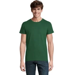 CRUSADER Męski T-SHIRT 150g / Ciemno-Zielony S03582-BO-5XL