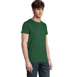 CRUSADER Męski T-SHIRT 150g / Ciemno-zielony S03582-BO-3XL