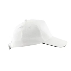 Czapka 5 paneli dla dzieci, z bawełny / Biały IP38041800