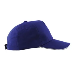 Czapka 5 paneli dla dzieci, z bawełny / Royal blue IP38041864