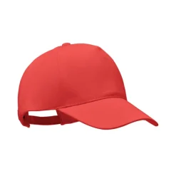 Czapka z daszkiem,bawełna org. / Czerwony MO6432-05