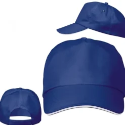 Czapka z daszkiem 5 paneli ARLINGTON / Niebieski 060704