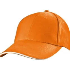 Czapka z daszkiem 6 paneli SAN FRANCISCO / Pomarańczowy 046610