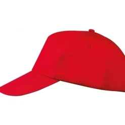 Czapka z daszkiem 5 paneli SANTA FE / Czerwony 246605