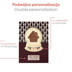 Czekoladowy Kształt Bożonarodzeniowa Kula Śnieżna Print / Wielokolorowy S0592P/XM