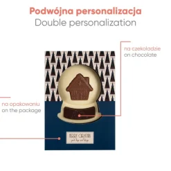 Czekoladowy Kształt Bożonarodzeniowa Kula Śnieżna / Wielokolorowy S0592/XM