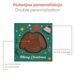 Czekoladowy Kształt Choco4Mat Sweterek / Wielokolorowy S0314/SWETEREK/XM
