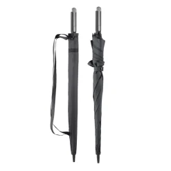 Deluxe 27” Parasol w kształcie kwadratu z pokrowcem / Czarny LT97111-N0002
