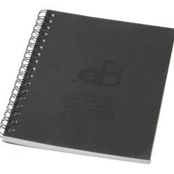 Desk-Mate® kolorowy kołonotatnik A6 z materiałów z recyklingu / Czarny 21018890
