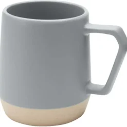 Dolce kubek ceramiczny o pojemności 300 ml z matowym wykończeniem / Szary 10085582