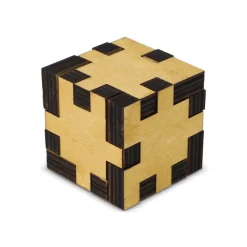 Drewniana kostka puzzle / Drewniany / drewniany LT90758-N9393