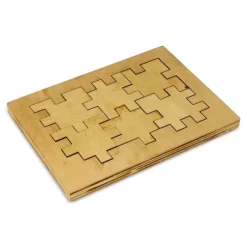Drewniana kostka puzzle / Drewniany / drewniany LT90758-N9393