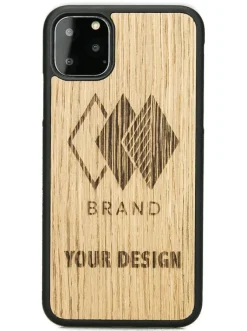 Drewniane etui na telefon / Dąb BWD06670D