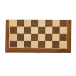 Drewniany zestaw do gry w szachy / Brązowy P940.129