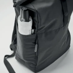 300D RPET plecak typu rolltop / Czarny MO2051-03