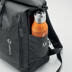 300D RPET plecak typu rolltop / Czarny MO2051-03