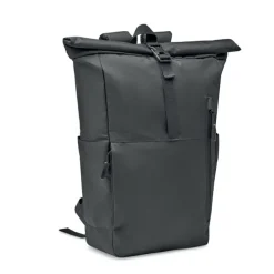 300D RPET plecak typu rolltop / Czarny MO2051-03