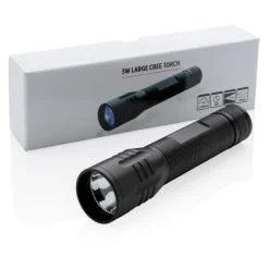 Duża latarka CREE 3W / Czarny P513.461