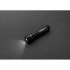 Duża latarka Gear X, ładowana przez USB, aluminium z recyklingu / Czarny P513.931