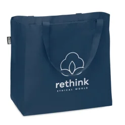 Duża torba na zakupy 600D RPET / Granatowy MO6134-04
