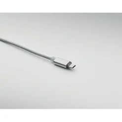 Długi kabel do ładowania 2w1 / Srebrny MO2081-14