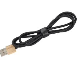 Długi kabel 3w1 z podświetlanym logo LH-ZMU06 / Beżowy EG059113