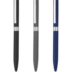 Długopis aluminiowy żelowy HUELVA / Ciemnoszary 374277