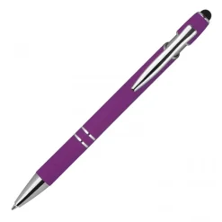 Długopis aluminiowy touch pen HERMANN / Fioletowy 1368912