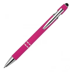 Długopis aluminiowy touch pen HERMANN / Różowy 1368911