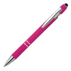 Długopis aluminiowy touch pen HERMANN / Różowy 1368911
