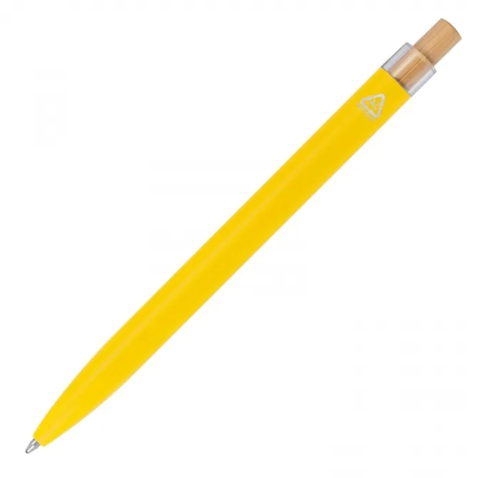 Długopis aluminiowy z recyklingu DORIS / żółty 1384508