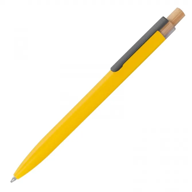 Długopis aluminiowy z recyklingu DORIS / żółty 1384508