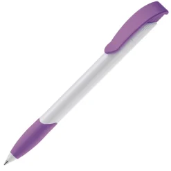 Długopis Apollo (kolor nietransparentny) / Biały / purpurowy LT87100-N0172