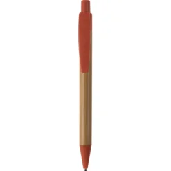 Długopis bambusowo-słomkowy / Pomarańczowy LT87284-N0026