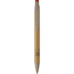 Długopis bambusowo-słomkowy Stylus / Beżowy / pomarańczowy LT87282-N5526