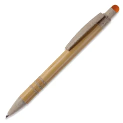 Długopis bambusowo-słomkowy Stylus / Beżowy / pomarańczowy LT87282-N5526