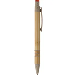 Długopis bambusowo-słomkowy Stylus / Beżowy / pomarańczowy LT87282-N5526