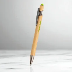 Długopis bambusowy z touchpenem / Boouchllor / Jasnozielony IP13152343