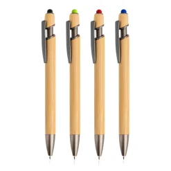 Długopis bambusowy z touchpenem / Boouchllor / Jasnozielony IP13152343