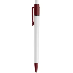 Długopis Baron Colour nieprzezroczysty / Biały / bordowy LT80900-N0119