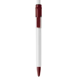 Długopis Baron Colour nieprzezroczysty / Biały / bordowy LT80900-N0119